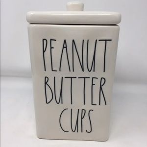 PRICE FIRM Rae Dunn PEANUT BUTTER CUPS Canister